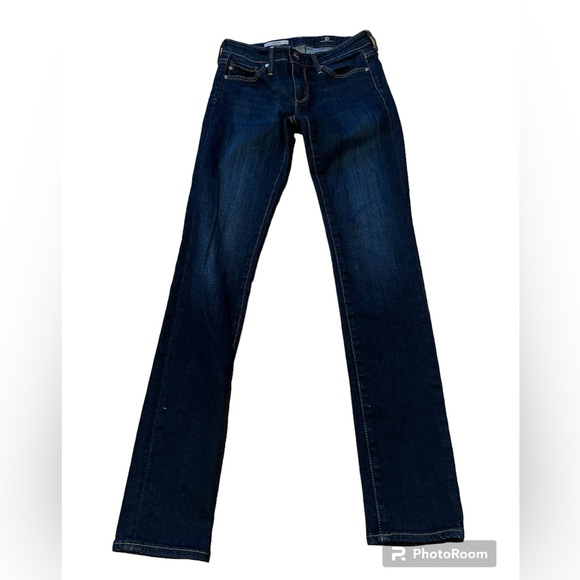 AG Adriano Goldschmied The Stilt Blue Jeans Size 24 made in USA - Picture 1 of 11